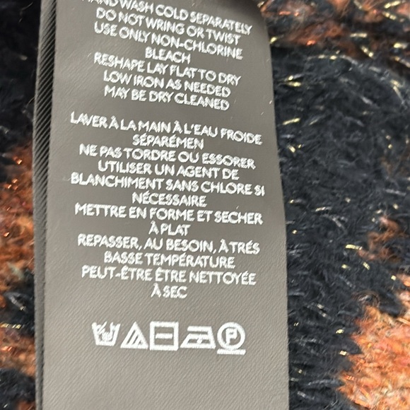 Anthropologie Black and Brown Faux Fur Maxi Sweater - Picture 6 of 7